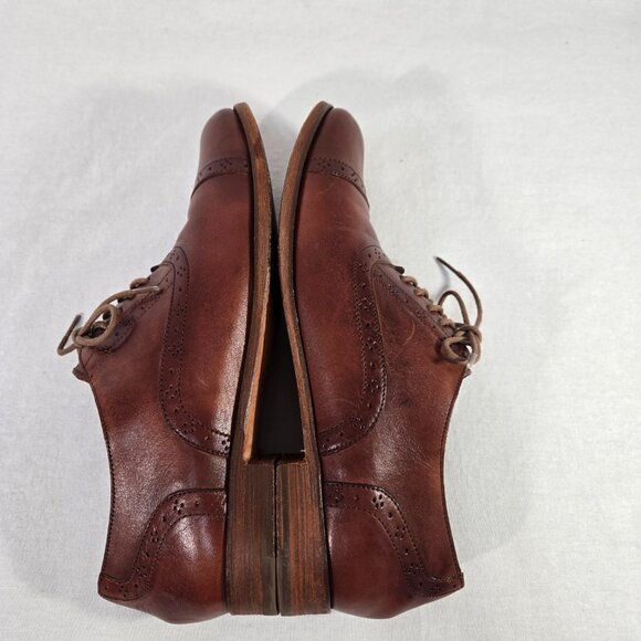Cole Haan Mackenzie Brown Leather Oxford Shoes - Picture 9 of 16